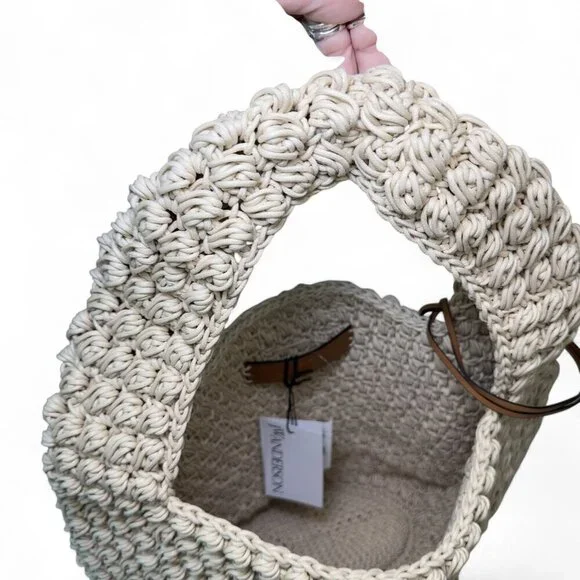 JW ANDERSON Large Popcorn Basket Woven Tote - Natural NWT - Picture 8 of 14